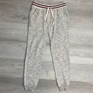 White joggers sweatpants